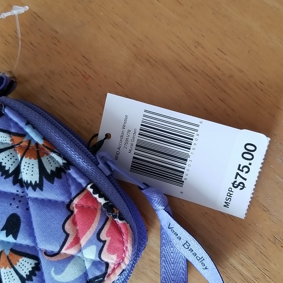 Vera Bradley Factory Style RFID Accordion Wristlet Zip Wallet - Picture 5 of 10